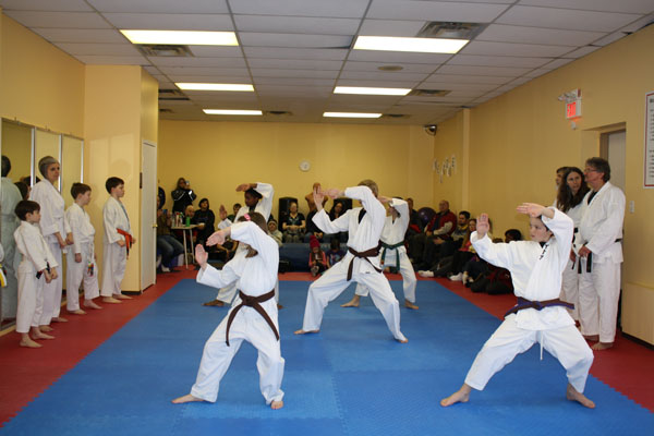 picture of kids training